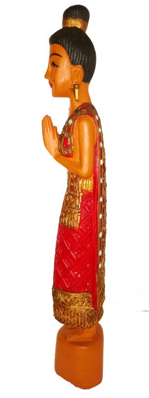 画像2: 《タイ雑貨》サワディー人形  赤色系51cm 