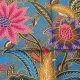 NO17バティック　花柄（青）