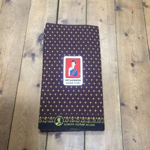 画像3: NO20バティック　 幾何学　茶