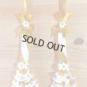 画像2: マーライ 2連 ゴールド薔薇 18cm