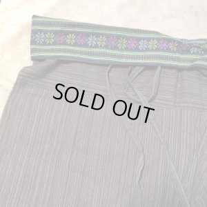 画像4: 柄付ウエスト（茶）ポケットロング