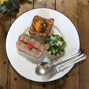 画像3: ホーロー　平皿　白20cm