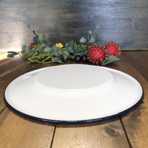 画像5: ホーロー　平皿　白20cm