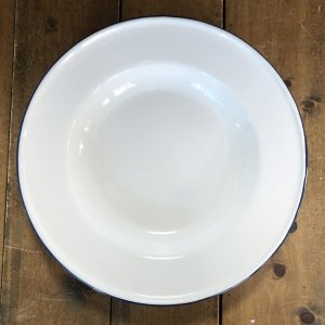 画像2: ホーロー　深皿　白20cm
