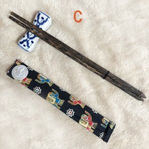 画像6: タイ製　箸1膳　カバー付（A）　マイお箸