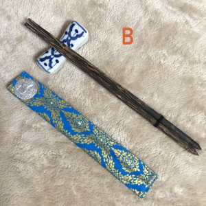 画像5: タイ製　箸1膳　カバー付（B）　マイお箸