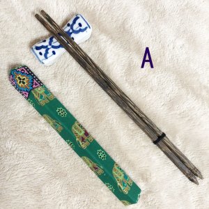 画像4: タイ製　箸1膳　箱型カバー付【象柄】