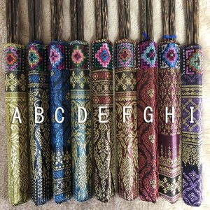 画像2: タイ製　箸1膳　箱型カバー付【金糸・タイ柄】