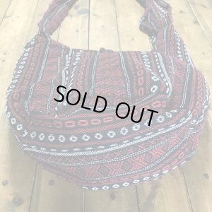 画像4: 《タイ雑貨》サドゥーバック  Aゲリコットン柄　赤