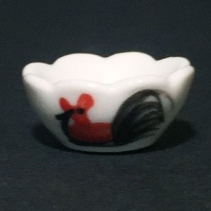 画像4: タイ食器　にわとり柄花型ボール（39）