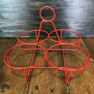 画像10: にわとり柄  調味料入れ(ピンク花・丸形)