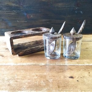 画像4: 　調味料入れ　　　パームウッド2容器(A)