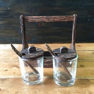 画像5: 　調味料入れ　　　パームウッド2容器(B)  