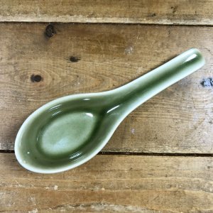 画像1: セラドン陶器　レンゲ