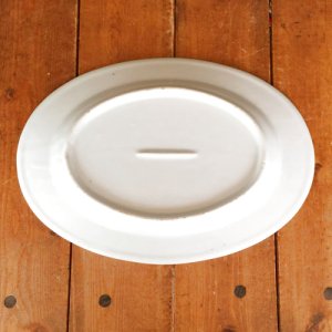 画像6:  青白楕円皿(薄皿)26.5cm 