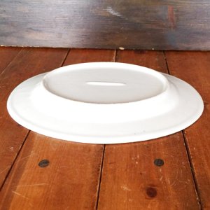 画像5:  青白楕円皿(薄皿)26.5cm 