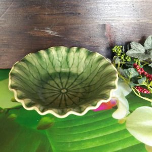 画像1: 蓮の葉 ボール皿16cm