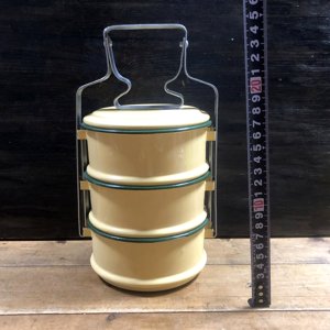 画像5: タイ製　ホーロー　黄色3段　弁当箱