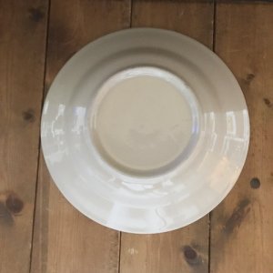 画像7: にわとり柄 深皿丸21cm暗め (ハイビスカス) 