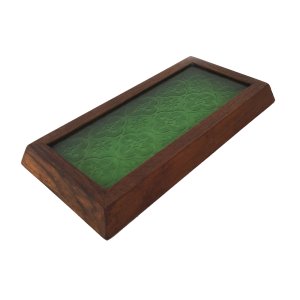 画像3: 飾りガラスのトレー（緑）