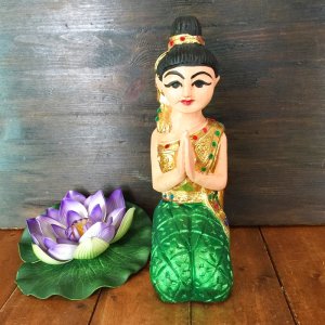 画像1:  座り姿26cm緑　B