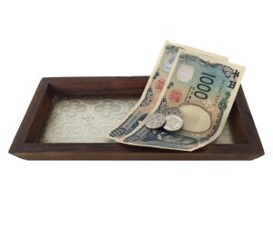 画像5: 飾りガラスのトレー（白）