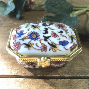 画像1: ギフト用品　陶器ケース蓋付き（単品）