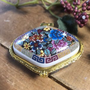 画像1: ギフト用品　陶器ケース蓋付き（B級）