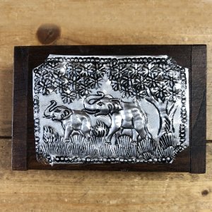 画像2: タイ製　飾り木箱  大Ａ 