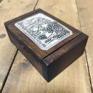 画像3: タイ製　木箱小-C  爪楊枝入れ 