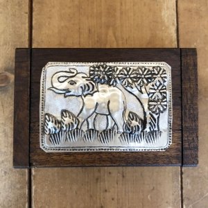 画像2: タイ製　木箱小-B  爪楊枝入れ 