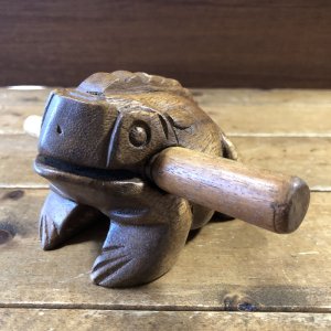 画像1: 【OUTRET】チェンマイカエル  ナチュラル（中）