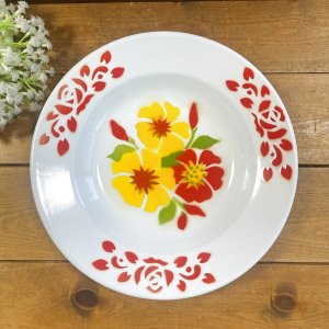 画像1: ホーロー平皿23cm　C