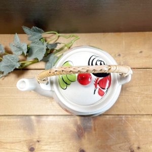 画像5: にわとり柄 ポット C（ピンク花）