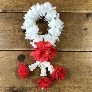 画像1: マーライ輪 白＆赤（直径8cm）5色展開