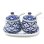 画像1:  青白陶器  調味料入れ2個組  (1)