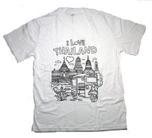 画像1: I LOVE THAILAND　030 L白