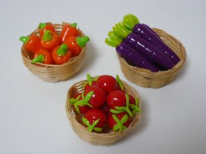 画像1: タイ雑貨　野菜 カゴ