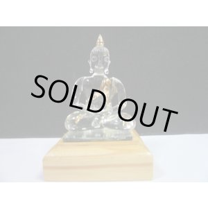 画像: タイ製ガラス細工　　仏像座り姿