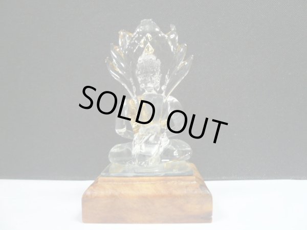 画像3: タイ製ガラス細工　　仏像座り姿 光背