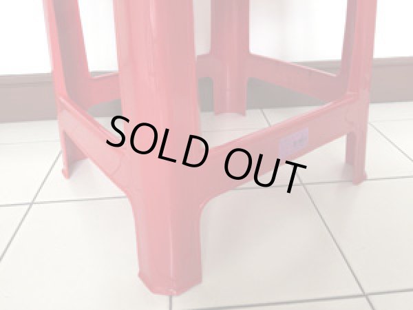 画像7: タイ屋台でお馴染み プラスティック イス（赤）