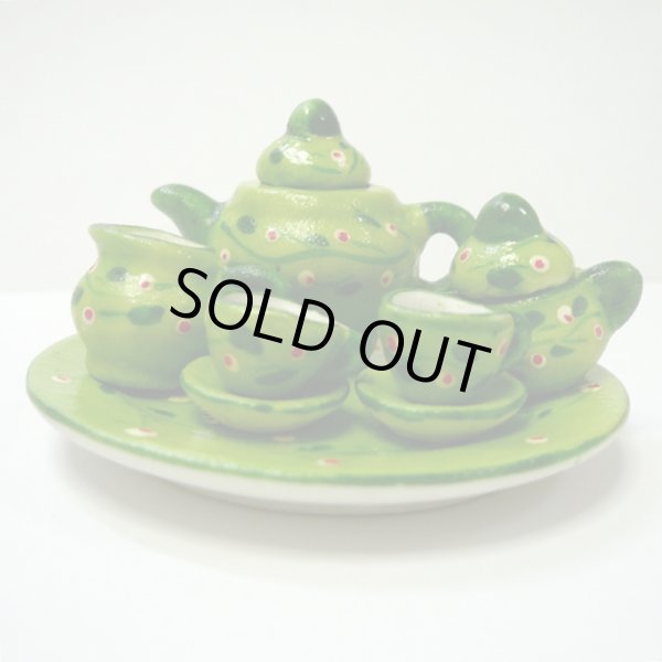 画像2: ティーポットセット　緑