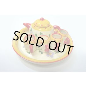 画像: ポット＆マグカップ　黄色・紫花