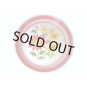 画像: ホーロー　平皿　縁赤23cm A