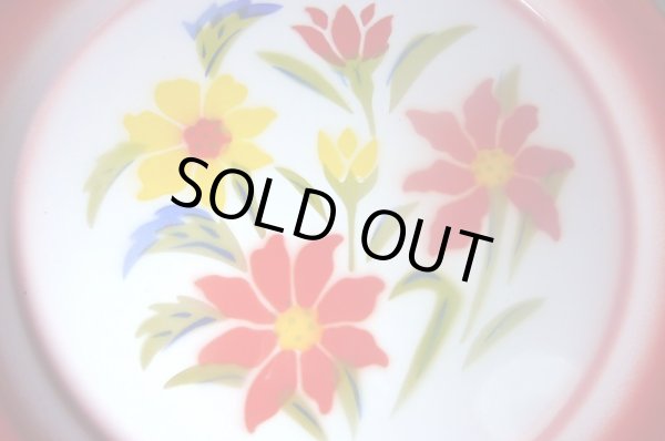 画像2: ホーロー　平皿　縁赤25cm A