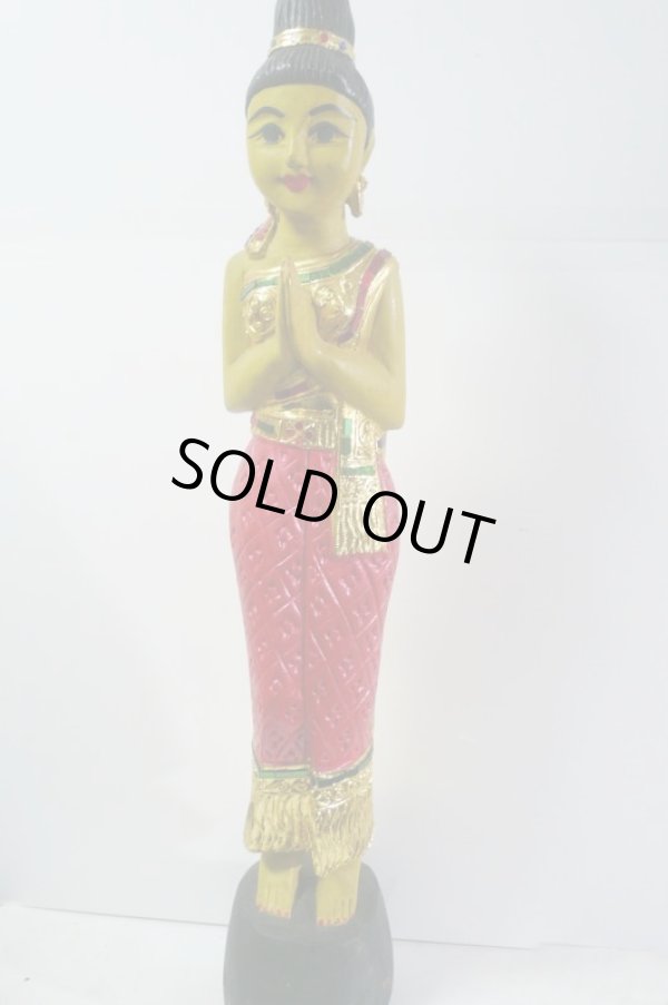 画像1: サワディー人形  赤色系75cm 