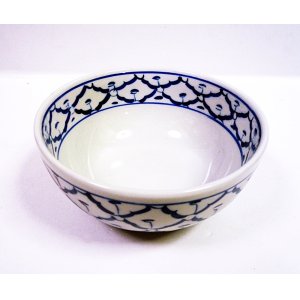 画像: 青白陶器お椀13cm  