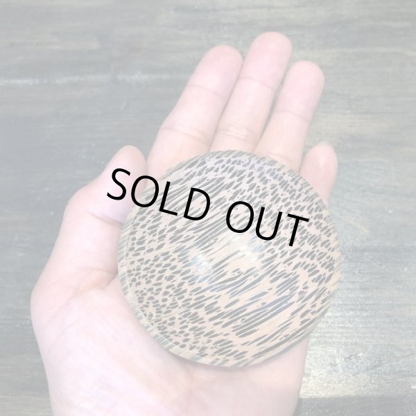 画像6: タイ製 木製小皿 丸型（中ブチ)