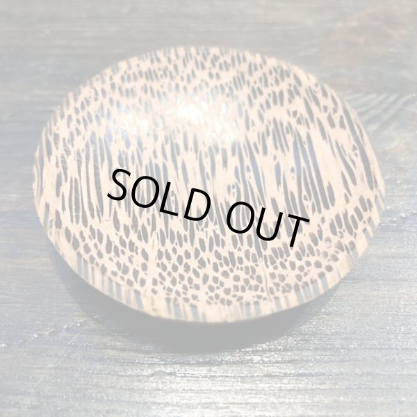 画像2: タイ製 木製小皿 丸型（中ブチ)