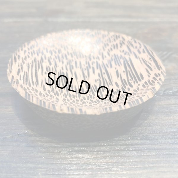 画像3: タイ製 木製小皿 丸型（中ブチ)